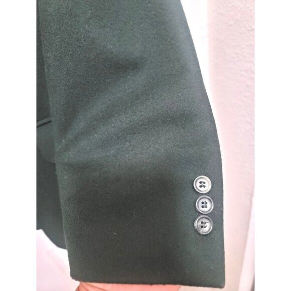 VITO RUFOLO Green Wool / CASHMERE Men's Blazer Notch Lapel & Button Closure SZ 4 - Picture 6 of 16